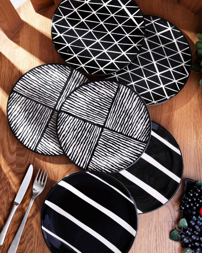 Artisan Elegance: 6-Piece Dessert Plate Collection