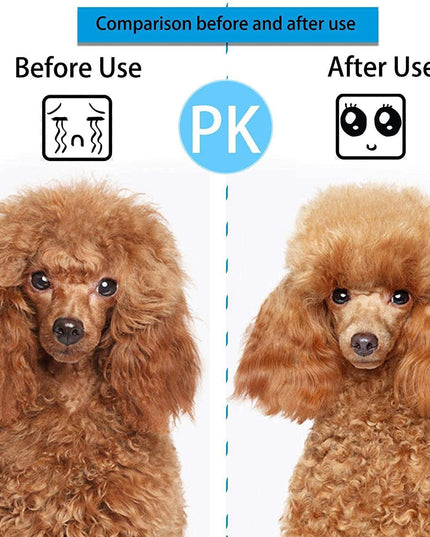 Ergonomic Long-Hair Dog Grooming Brush for Gentle Care