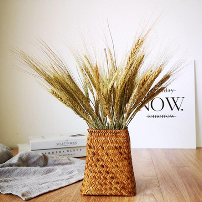Elegant Dried Flower Arrangement with Rabbit Tail Pampas Grass and Wheat Ears - Premium Natural Decor for Home and Events