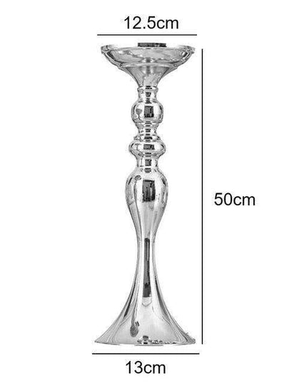 Mermaid Magic: Elegant Candle Holder Stand with Customizable Floral Display Options