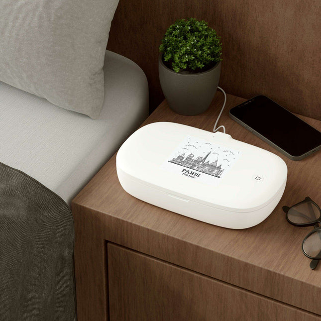 UV-C Phone Sanitizer and Wireless Charger with Enhanced Deep Clean Functionality
