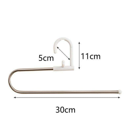 Ultimate 5-in-1 Stainless Steel Pants Organizer for Efficient Wardrobe Management..