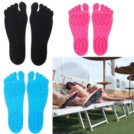 Ultimate Beach Footwear: Comfort and Stability with Adhesive Soles - Très Elite