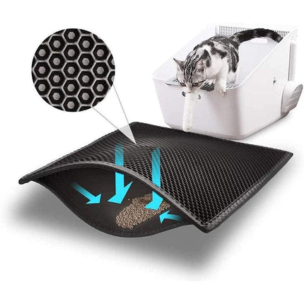 Ultimate Clean Cat Litter Trap Mat: Innovative Dual-Layer Design for Maximum Hygiene - Très Elite
