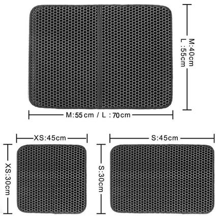 Ultimate Clean Cat Litter Trap Mat: Innovative Dual-Layer Design for Maximum Hygiene - Très Elite