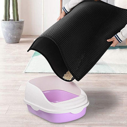 Ultimate Clean Cat Litter Trap Mat: Innovative Dual-Layer Design for Maximum Hygiene - Très Elite
