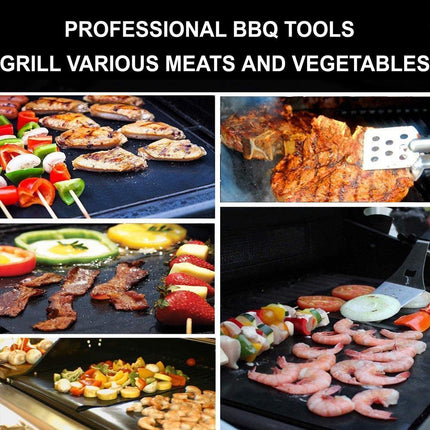 Ultimate Non-Stick Reusable BBQ Grill Mat for Healthier Outdoor Cooking - Très Elite