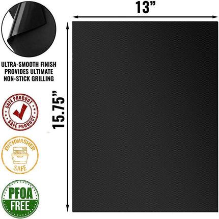 Ultimate Non-Stick Reusable BBQ Grill Mat for Healthier Outdoor Cooking - Très Elite