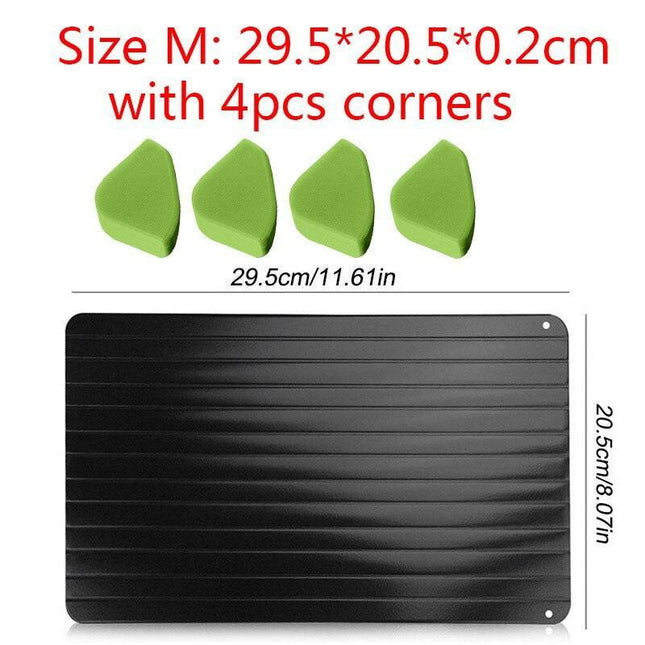 Ultimate Quick Thaw Aluminum Defrosting Tray - Fast and Efficient Meal Preparation Solution