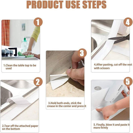 Ultimate Waterproof Sealing Tape for Effortless Home Improvement in Kitchens and Bathrooms - Très Elite