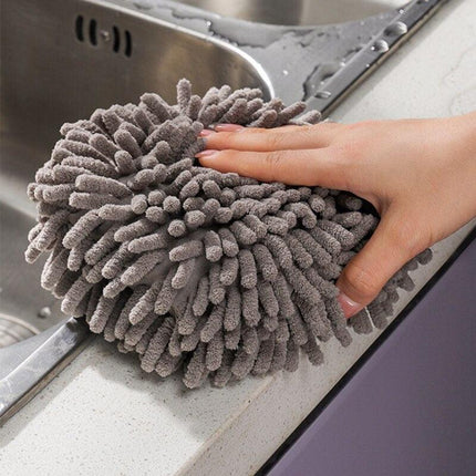 Ultra-Absorbent Quick-Dry Microfiber Hand Towel Set with Lanyard Hook - Très Elite