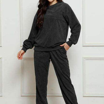 Ultra-Comfortable Crewneck Sweater and Jogger Set