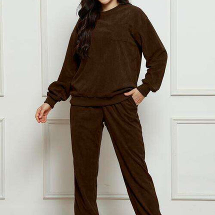 Ultra-Comfortable Crewneck Sweater and Jogger Set