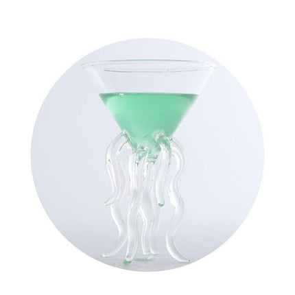 Underwater Elegance: Jellyfish-Inspired Glassware Set for Whiskey, Wine, and Martinis - Très Elite