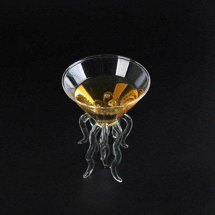 Underwater Elegance: Jellyfish-Inspired Glassware Set for Whiskey, Wine, and Martinis - Très Elite