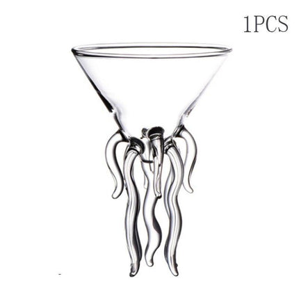 Underwater Elegance: Jellyfish-Inspired Glassware Set for Whiskey, Wine, and Martinis - Très Elite