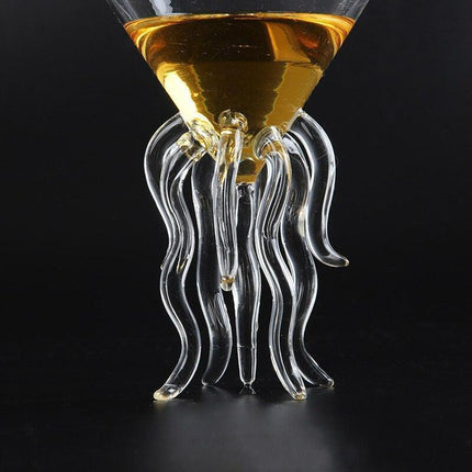 Underwater Elegance: Jellyfish-Inspired Glassware Set for Whiskey, Wine, and Martinis - Très Elite