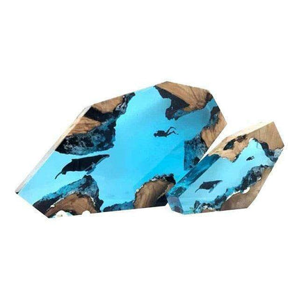 Underwater Wonders Artisan Resin Desk Lamp - A Must-Have for Ocean Lovers..