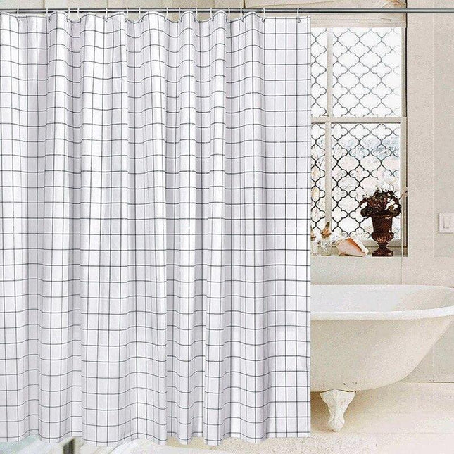 Unique Geometric Shower Curtain: Water-Repellent Design for Eco-Friendly Style