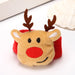 Elk Christmas Clap Ring Bracelet - Festive Knit Charm Bracelet