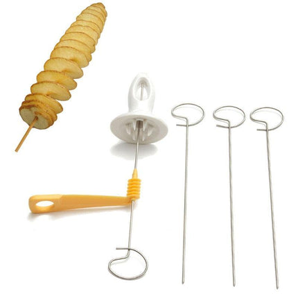 Veggie Twister Pro: Ultimate Spiral Slicer Set for Artistic Culinary Delights - Très Elite