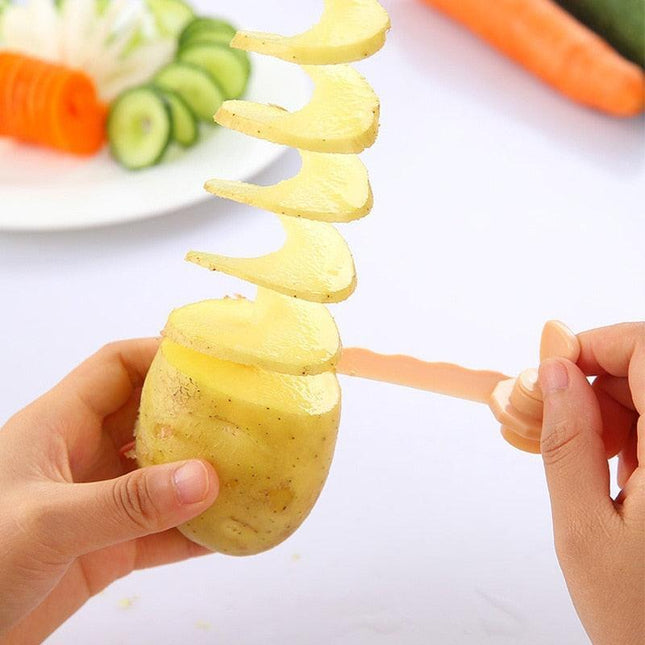 Veggie Twister Pro: Ultimate Spiral Slicer Set for Artistic Culinary Delights - Très Elite