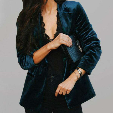 Velvet Sophistication Women's Blazer