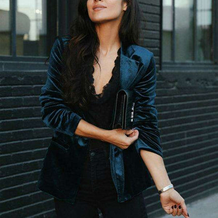 Velvet Sophistication Women's Blazer - Très Elite