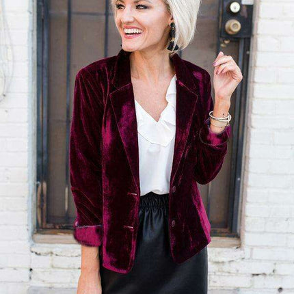 Velvet Sophistication Women's Blazer - Très Elite