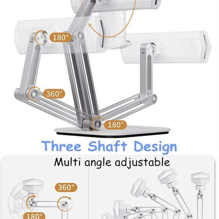 Versatile 360° Rotating Aluminum Stand for Tablets and Phones - Très Elite