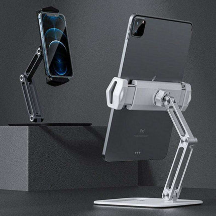 Versatile 360° Rotating Aluminum Stand for Tablets and Phones - Très Elite