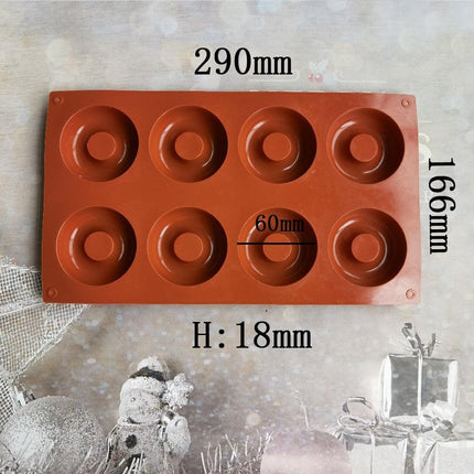 Versatile 8-Cavity Silicone Baking Mold for Irresistible Desserts - Très Elite