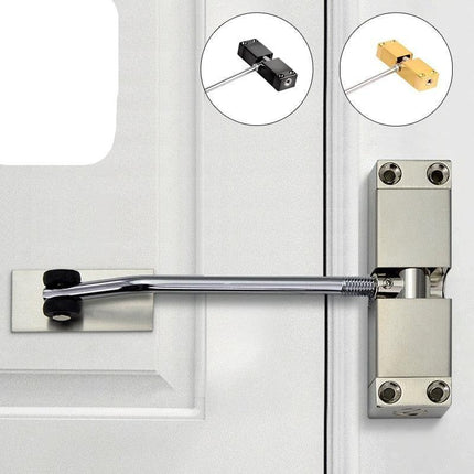 Versatile Adjustable Stainless Steel Door Closer for All Door Sizes - Très Elite
