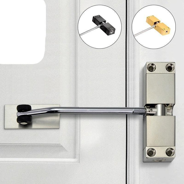 Versatile Adjustable Stainless Steel Door Closer for All Door Sizes