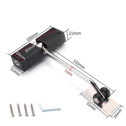 Versatile Adjustable Stainless Steel Door Closer for All Door Sizes - Très Elite