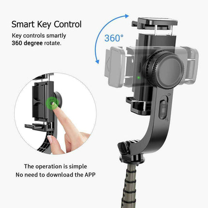 Versatile Bluetooth Gimbal Tripod Stabilizer with Wireless Remote for iPhone, Huawei, and Xiaomi - Très Elite