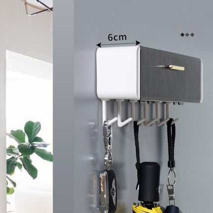 Versatile Kitchen and Bathroom Storage Rack with Drawer and Hooks - Très Elite