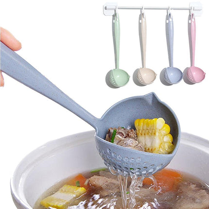 Versatile Long Handle 2-in-1 Spoon & Strainer Kitchen Utensil Set - Très Elite