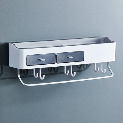 Versatile No-Drill Shower Caddy with Detachable Design and Smart Storage Solutions