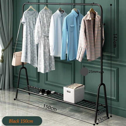 Versatile Steel Coat Rack with Balcony Drying Capability