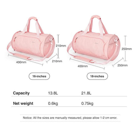 Versatile Waterproof Duffle Bag with Dedicated Shoe Compartment - Essential for Travel and Gym