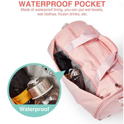 Versatile Waterproof Duffle Bag with Dedicated Shoe Compartment - Essential for Travel and Gym