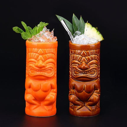 Vetro Ceramic Tiki Juice Mug: Elevate Your Beverage Experience - Très Elite
