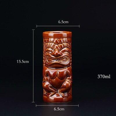 Vetro Ceramic Tiki Juice Mug: Elevate Your Beverage Experience - Très Elite
