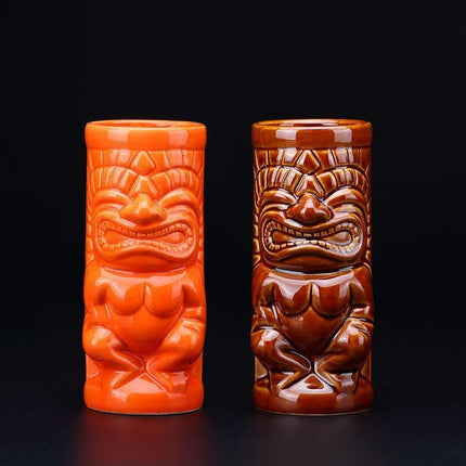 Vetro Ceramic Tiki Juice Mug: Elevate Your Beverage Experience - Très Elite