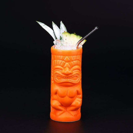 Vetro Ceramic Tiki Juice Mug: Elevate Your Beverage Experience - Très Elite