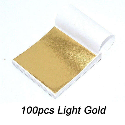 Vibrant 100-Pack Gold and Silver Metallic Foil Craft Paper Sheets - Très Elite