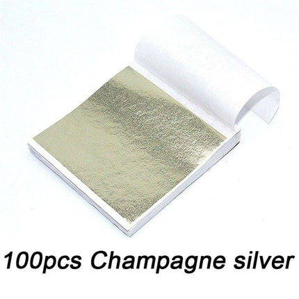 Vibrant 100-Pack Gold and Silver Metallic Foil Craft Paper Sheets - Très Elite