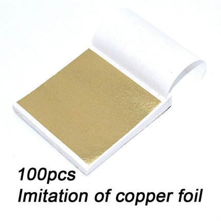 Vibrant 100-Pack Gold and Silver Metallic Foil Craft Paper Sheets - Très Elite