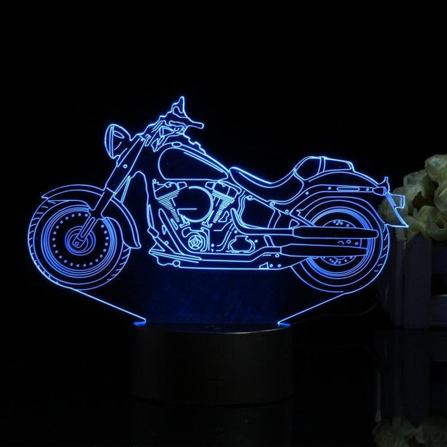 Vibrant 3D Motorcycle LED Night Light for Stylish Home Illumination